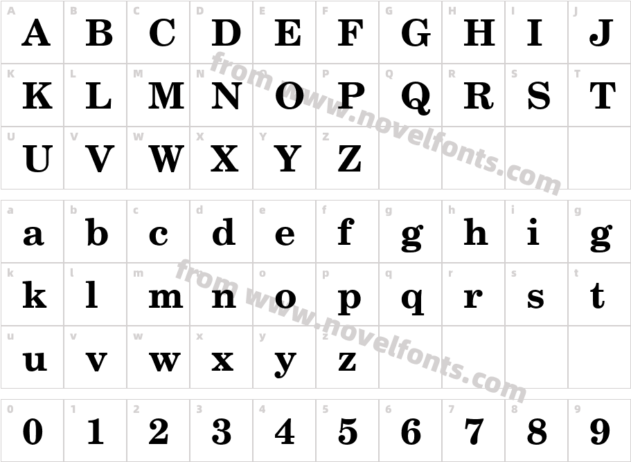 VNI-Centur-BoldCharacter Map