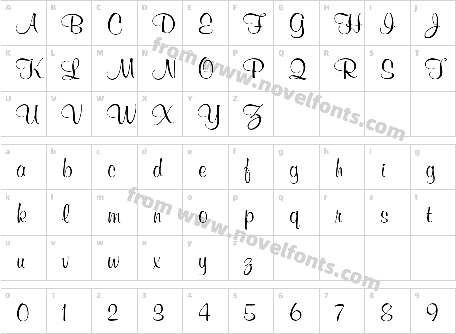 VNI-MurrayCharacter Map