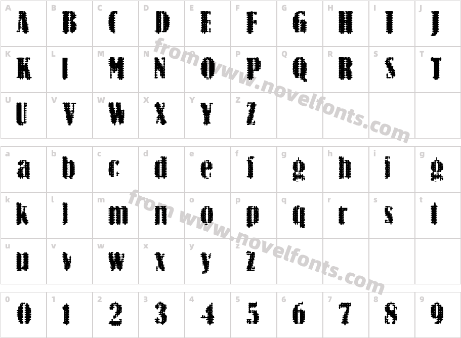 BN-ArNoNCharacter Map