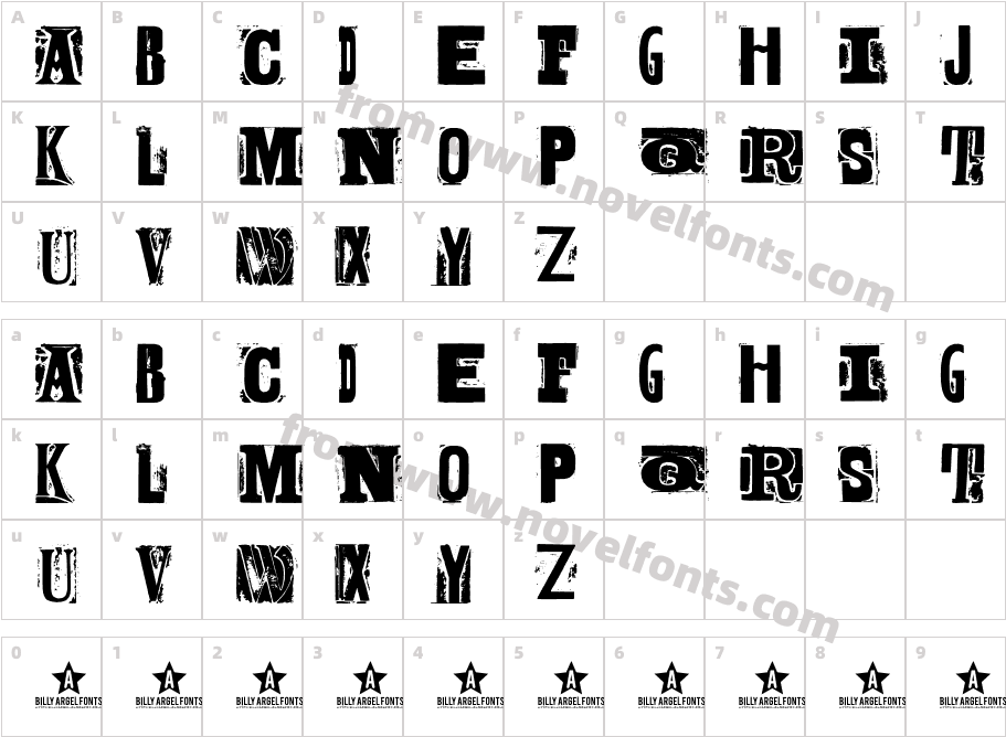 BODY HUNTERCharacter Map