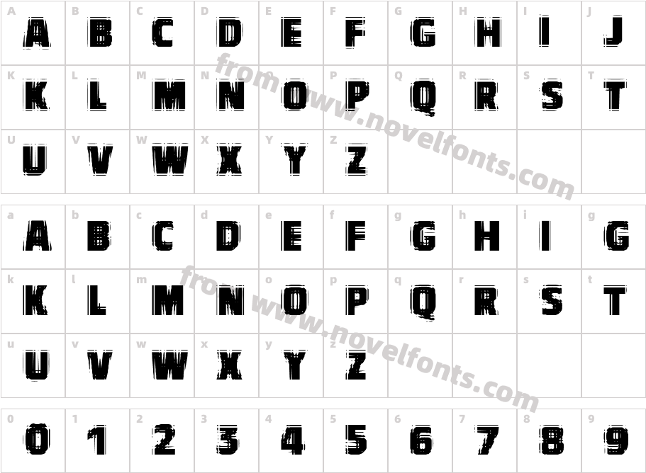 VTCBadVision RegularCharacter Map