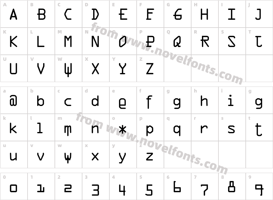 VT Digit Dog PigCharacter Map