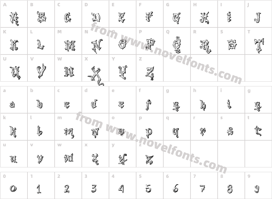 VTKS Good Vibration 2Character Map