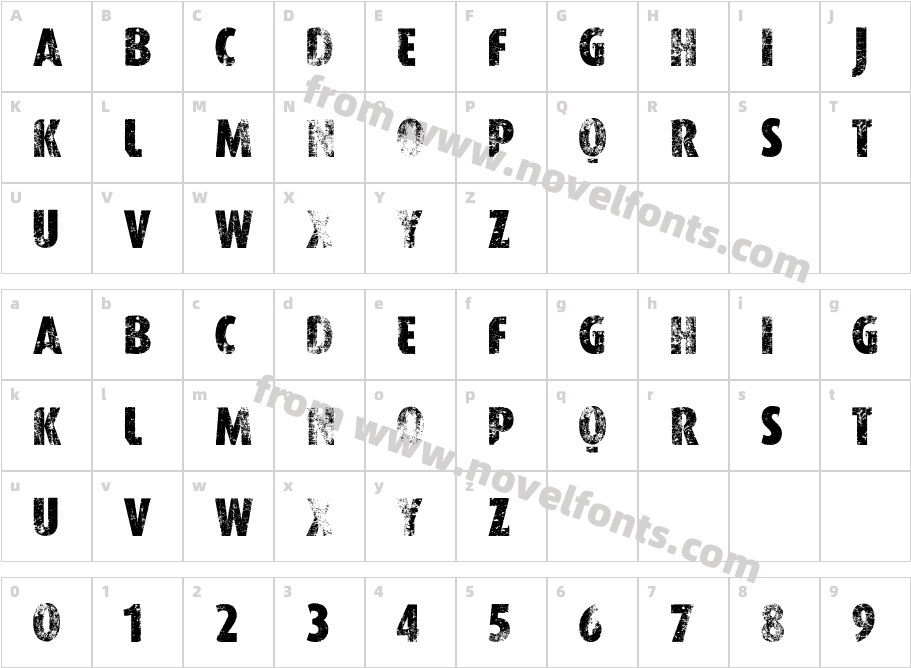 VTKS WORKERCharacter Map