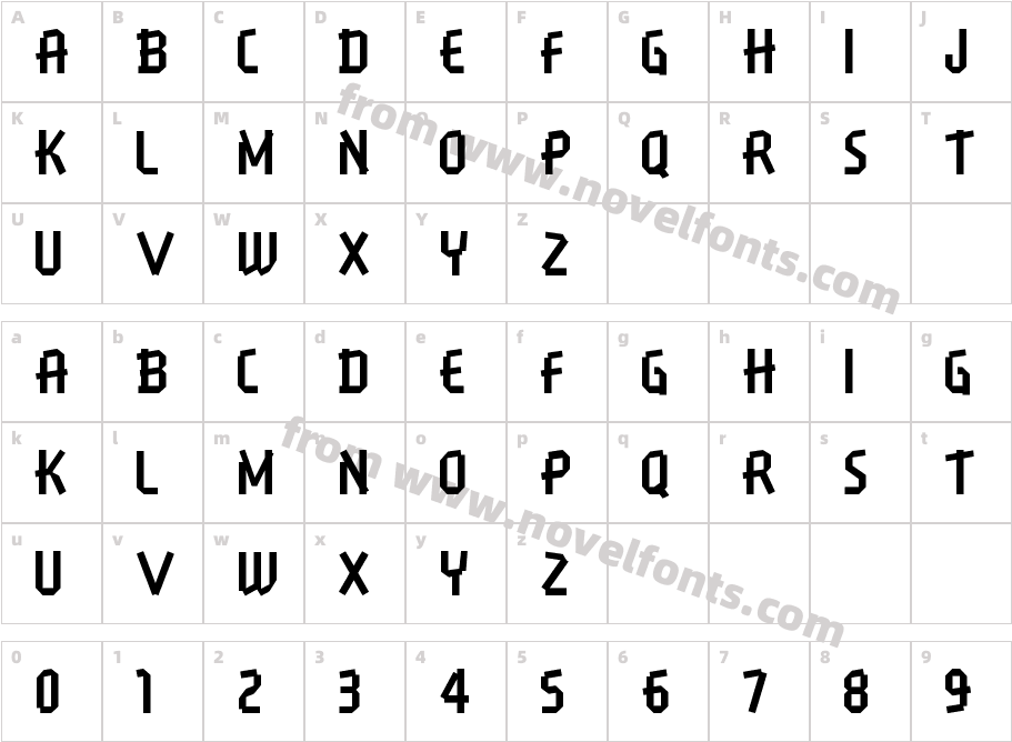 BORUSSECharacter Map