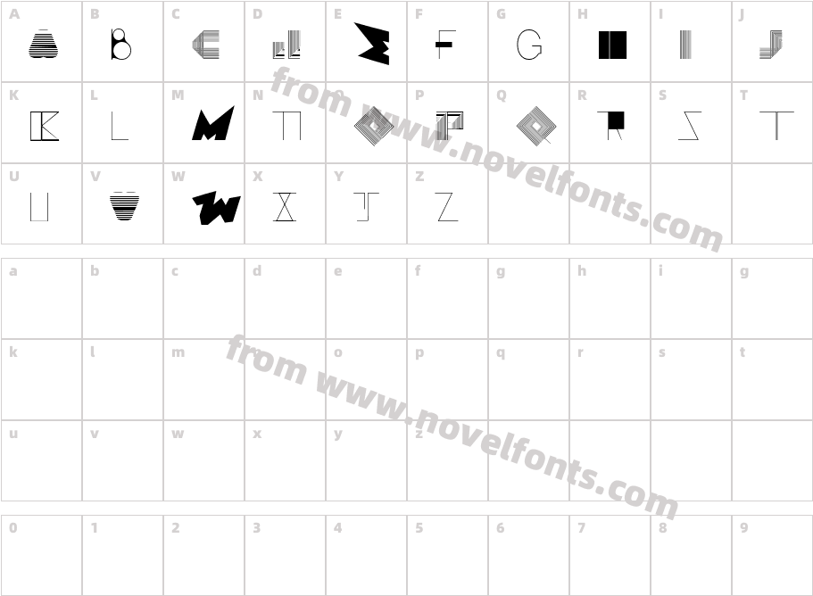 BOSS M  ACharacter Map