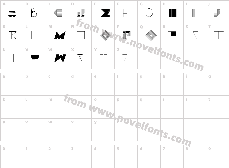 BOSS M  CCharacter Map