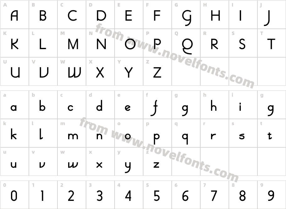 Val Blanc BoldCharacter Map