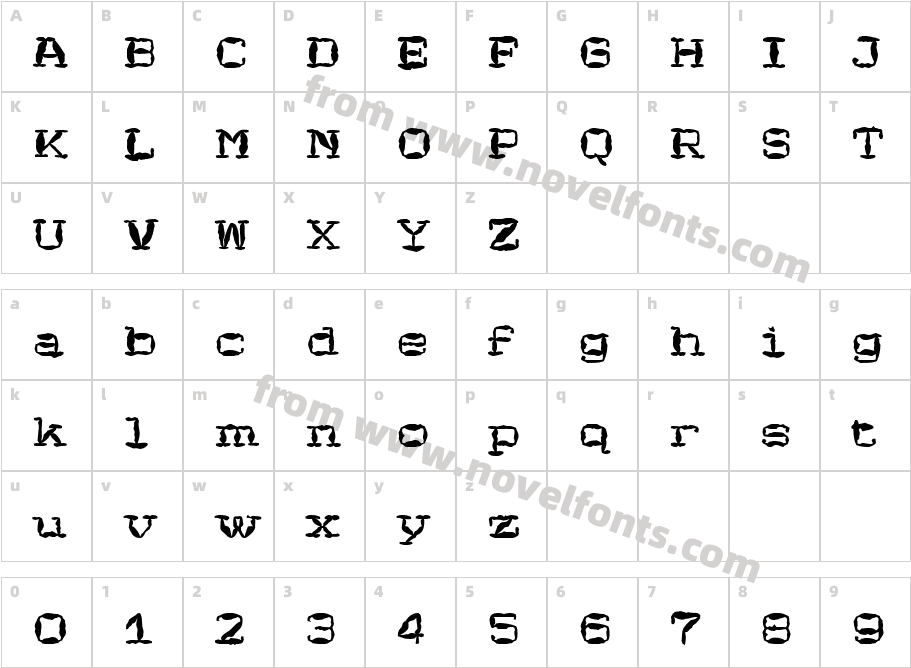 ValManGalCharacter Map