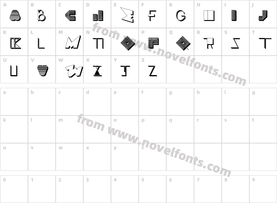 BOSSM-BCharacter Map