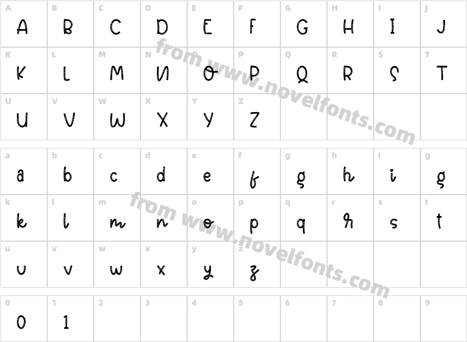 Valentine Heart - Personal UseCharacter Map