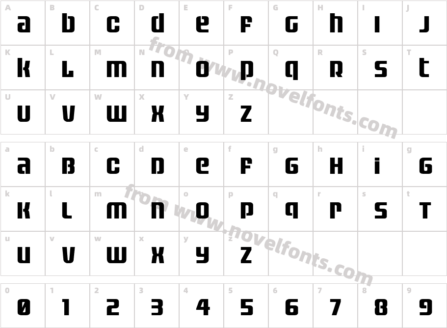 Vanguardian TitleCharacter Map