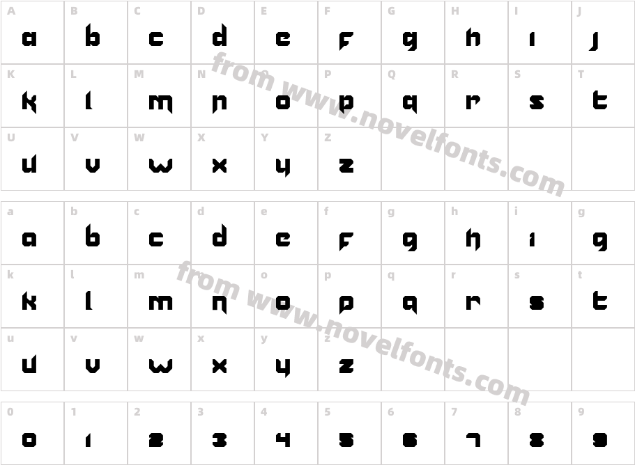 VannoidykCharacter Map