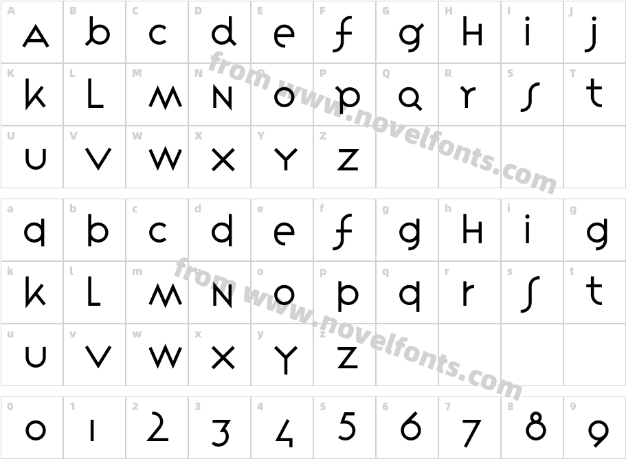 VariexLightCharacter Map