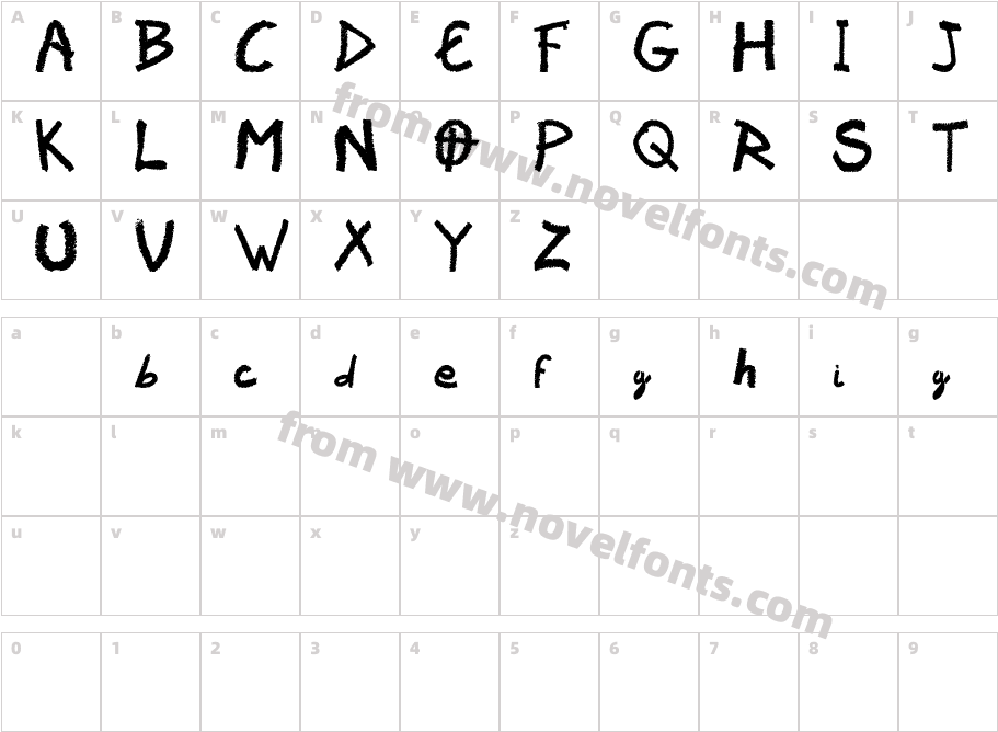 Vaudoo RFCharacter Map