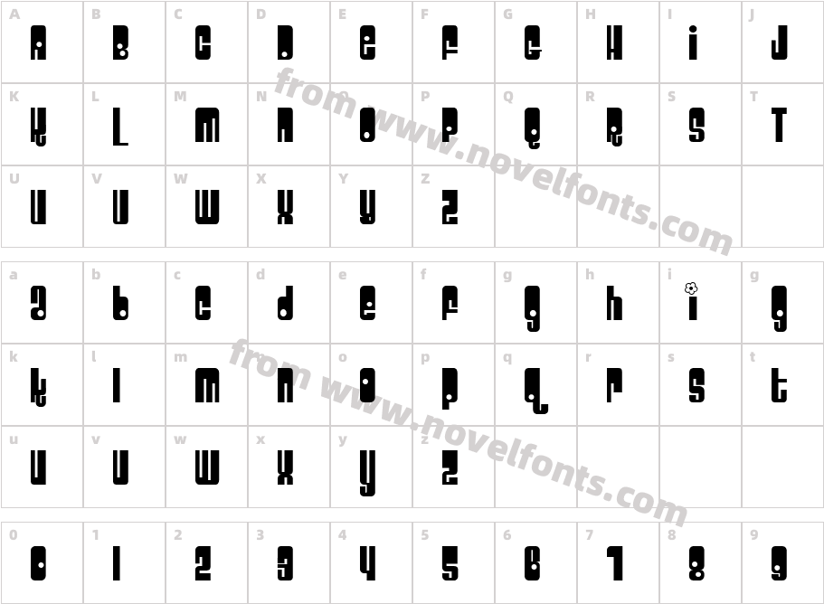 VelcroCharacter Map