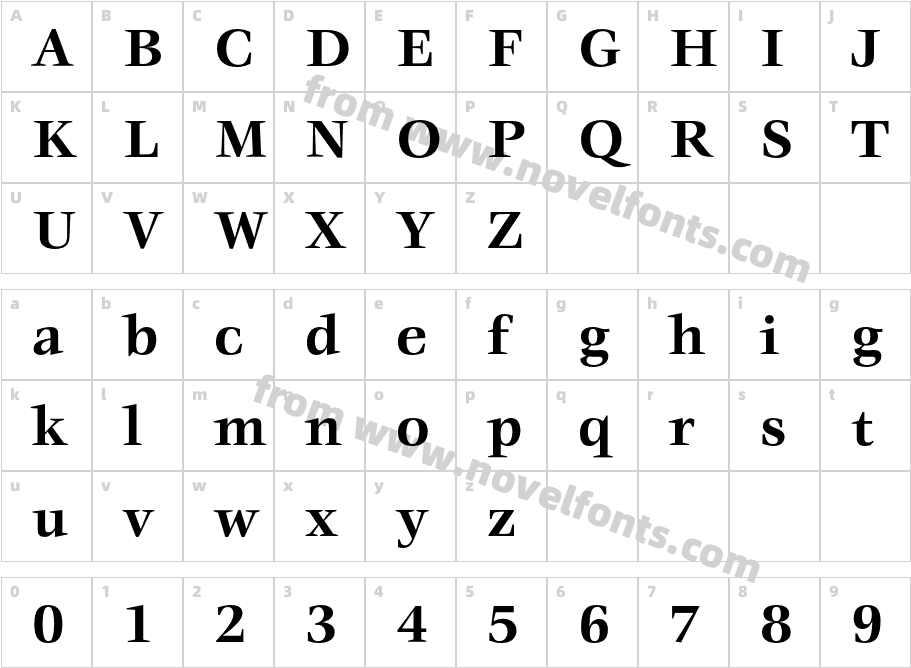 VeljovicEFCharacter Map