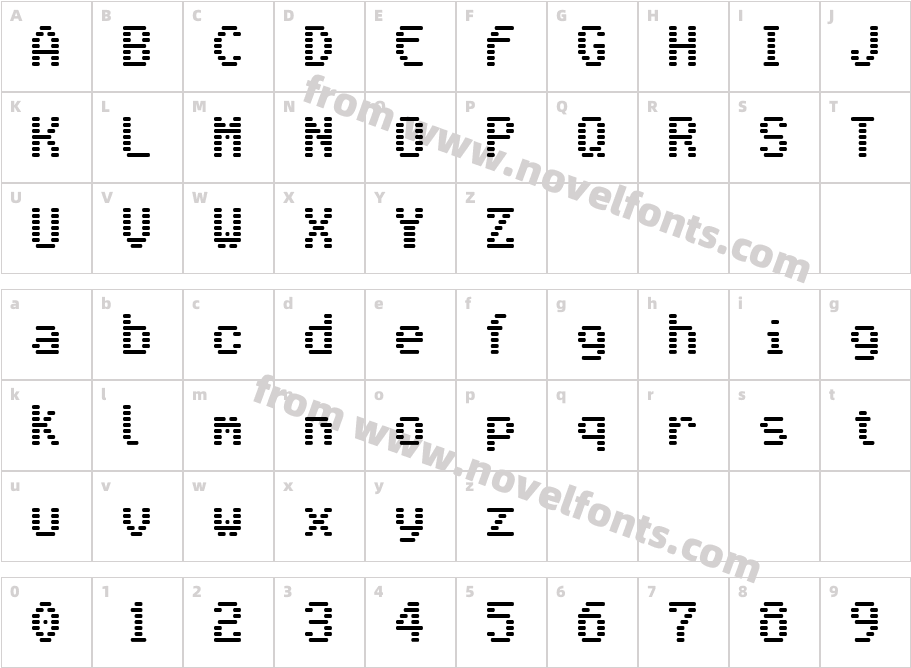 VenetiaMonitorCharacter Map