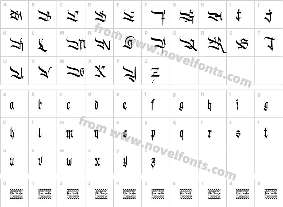 Ventralie personal useCharacter Map