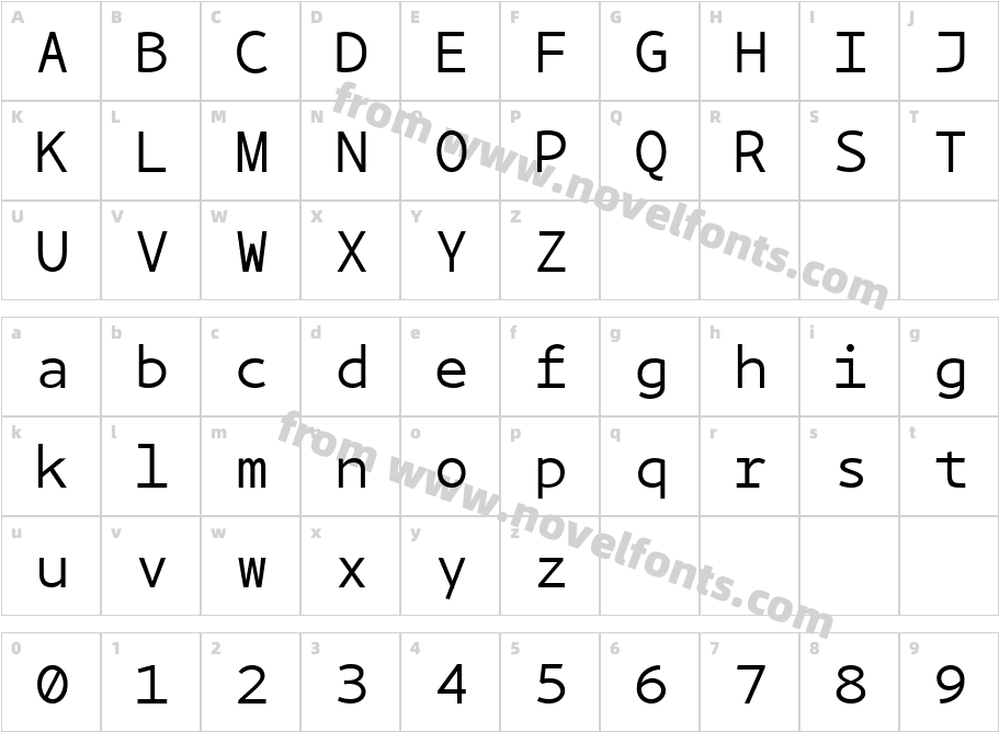 BPmonoCharacter Map