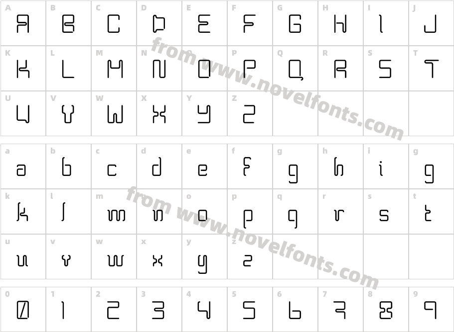 BPneonCharacter Map