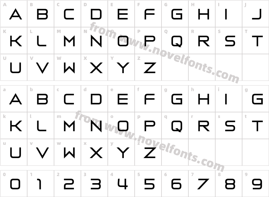 Vermillion 22Character Map