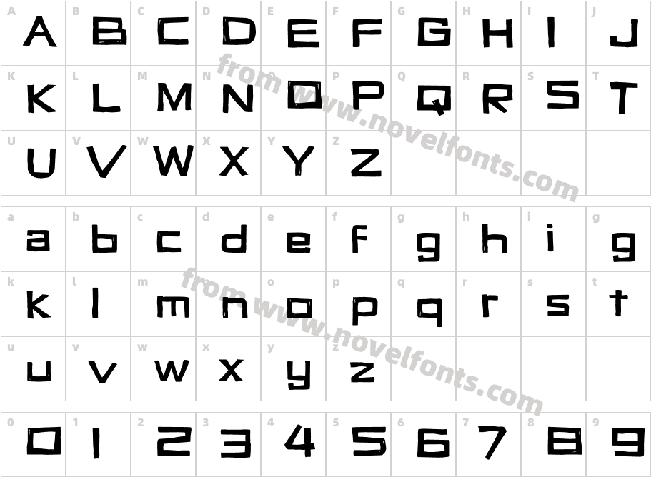 VertigonCharacter Map