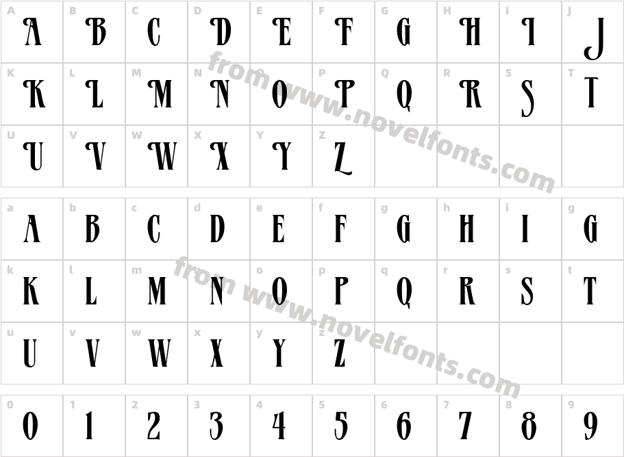 VerveCharacter Map