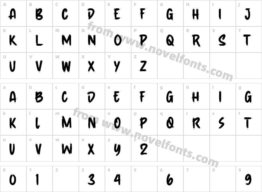 VespertineCharacter Map