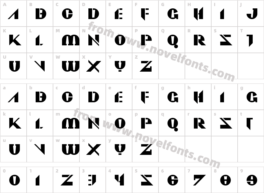 ViaduktCharacter Map