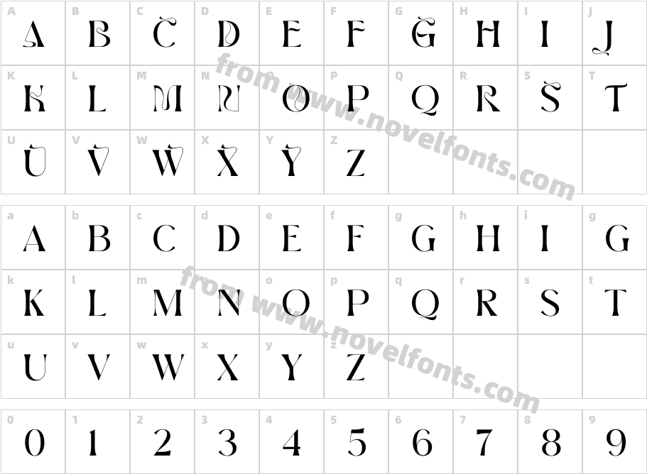 BROWN VOLKYCharacter Map