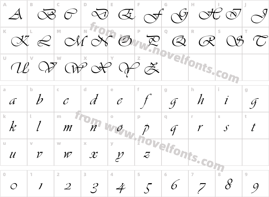 Vivante-DTCCharacter Map