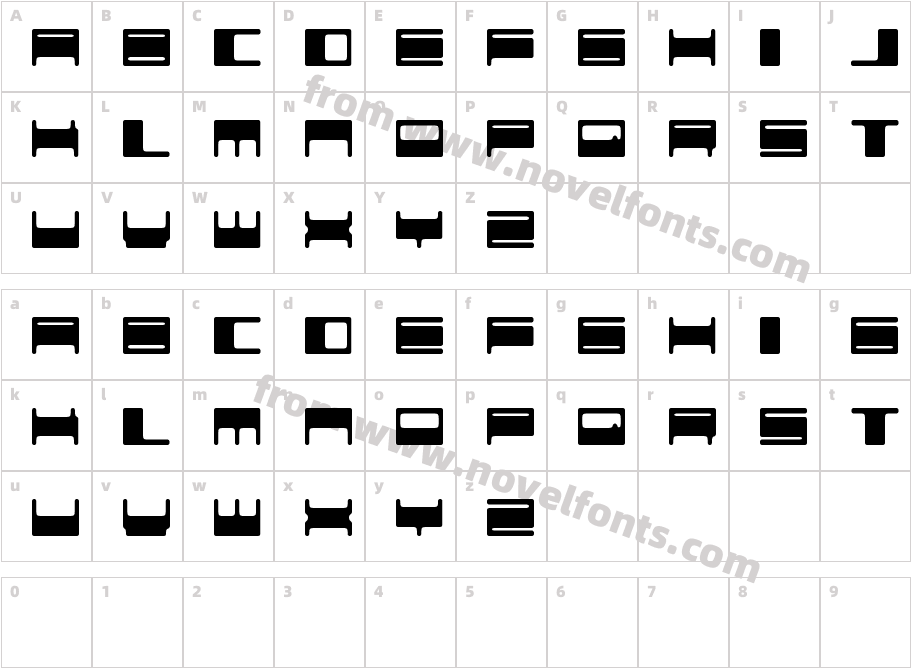 Voker baxerCharacter Map