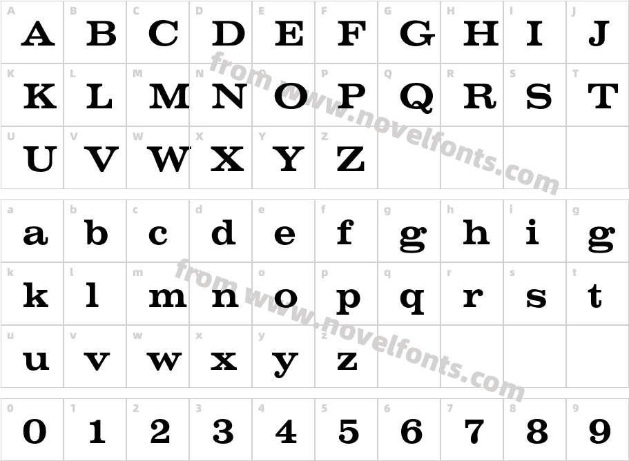 VoltaEF-MediumCharacter Map