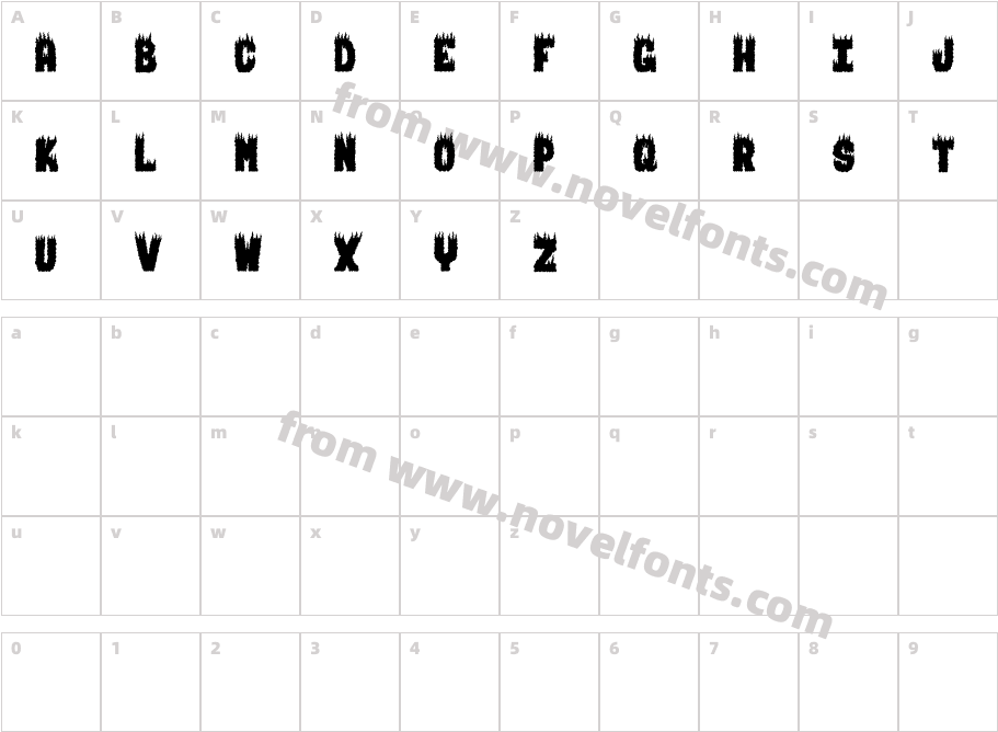 BURNING MANCharacter Map