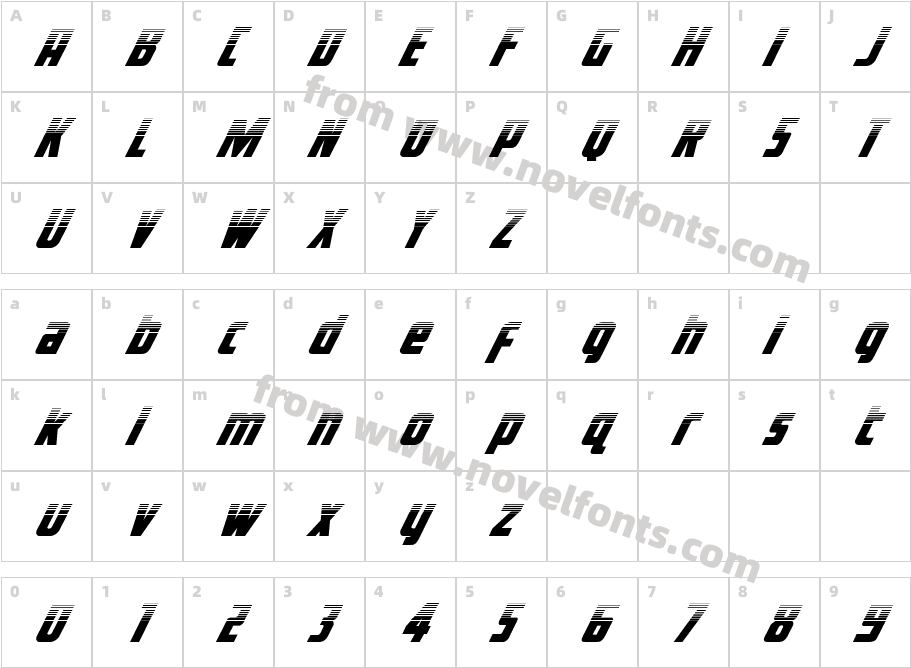 Voyage Fantastique Half ToneCharacter Map