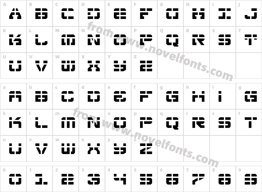 Vyper LaserCharacter Map