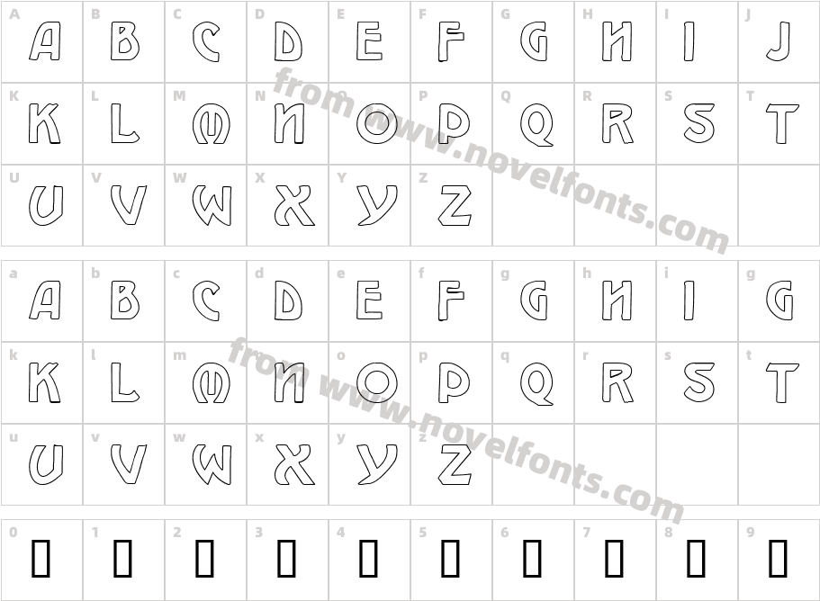 W.J. Pearce hollowCharacter Map