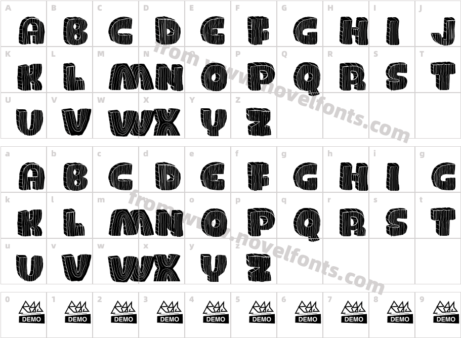 WOODCharacter Map