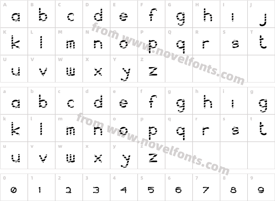 WS StripeCharacter Map