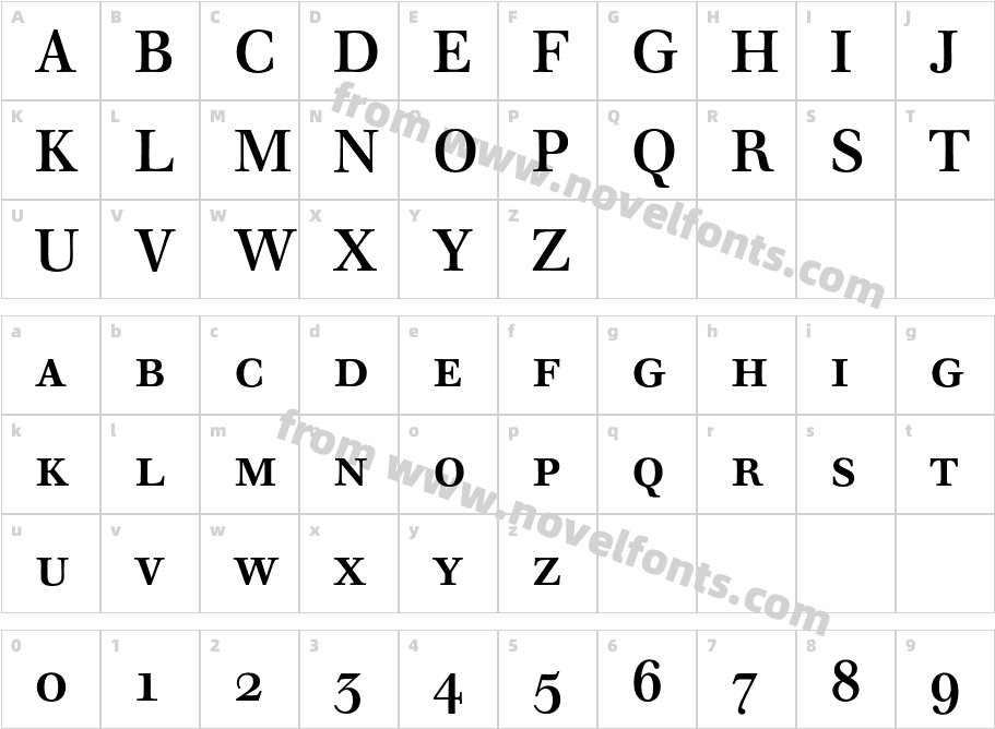 Walbaum Standard ExpertBQ MediumCharacter Map