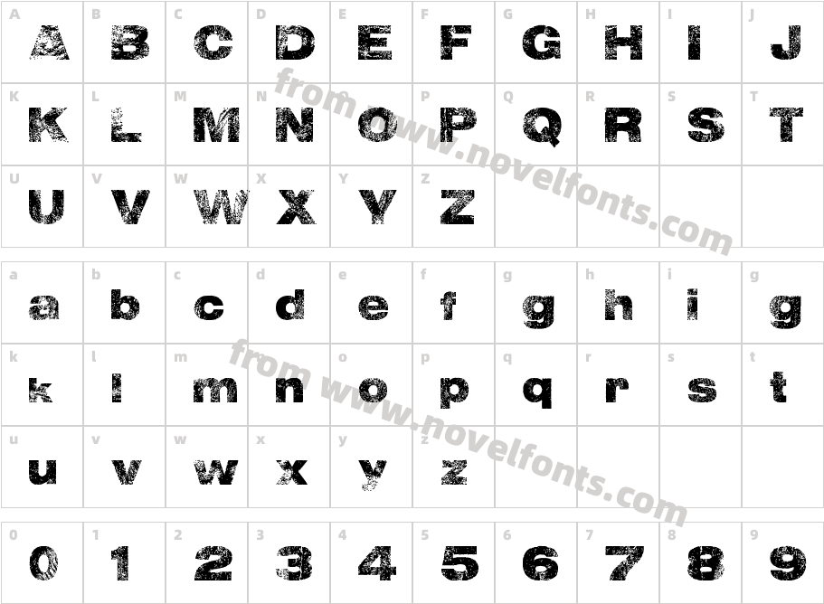 WallIT-LJ-DesignStudios-BoldCharacter Map