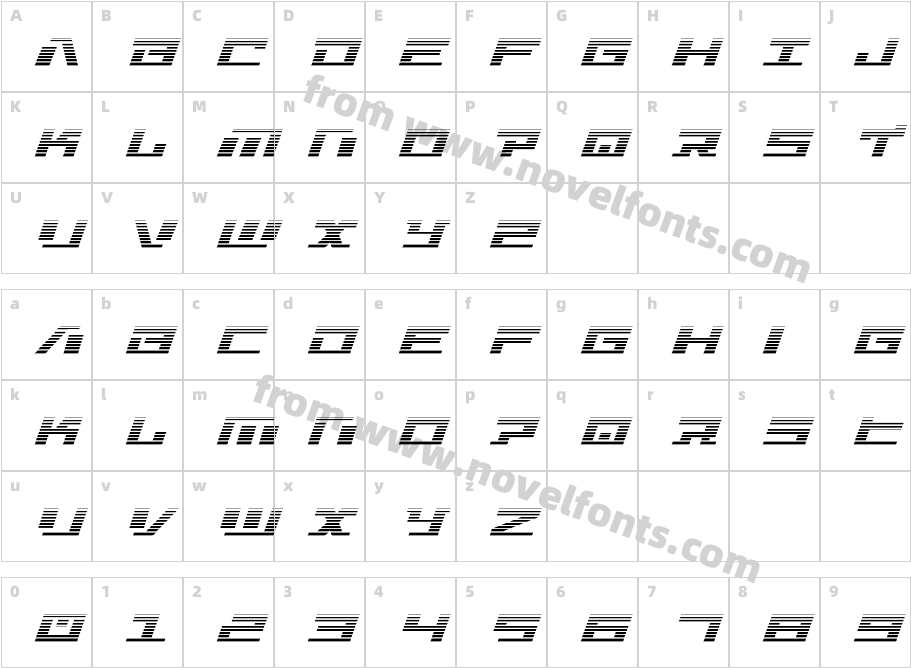 War Machine GradientCharacter Map