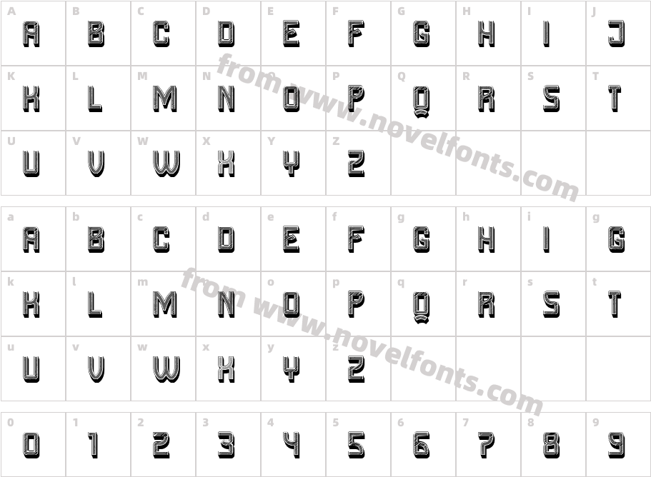 Warrior RegularCharacter Map