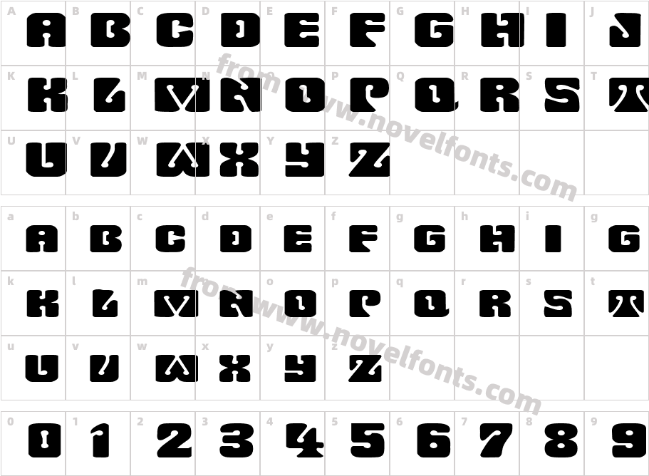 WavyOrnamentalExtendedRegularSWFTECharacter Map