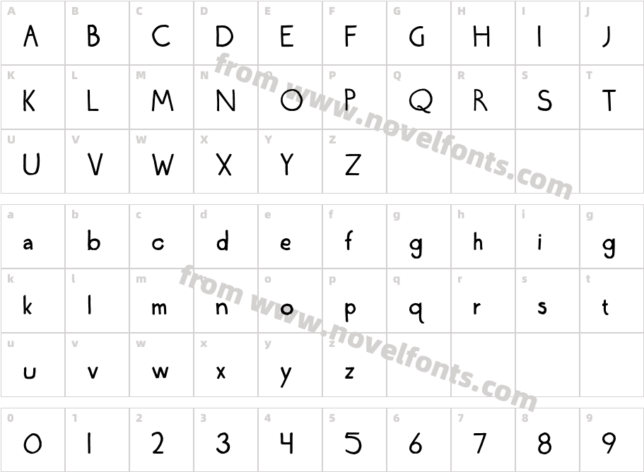 Wednesday Lettering PracticeCharacter Map