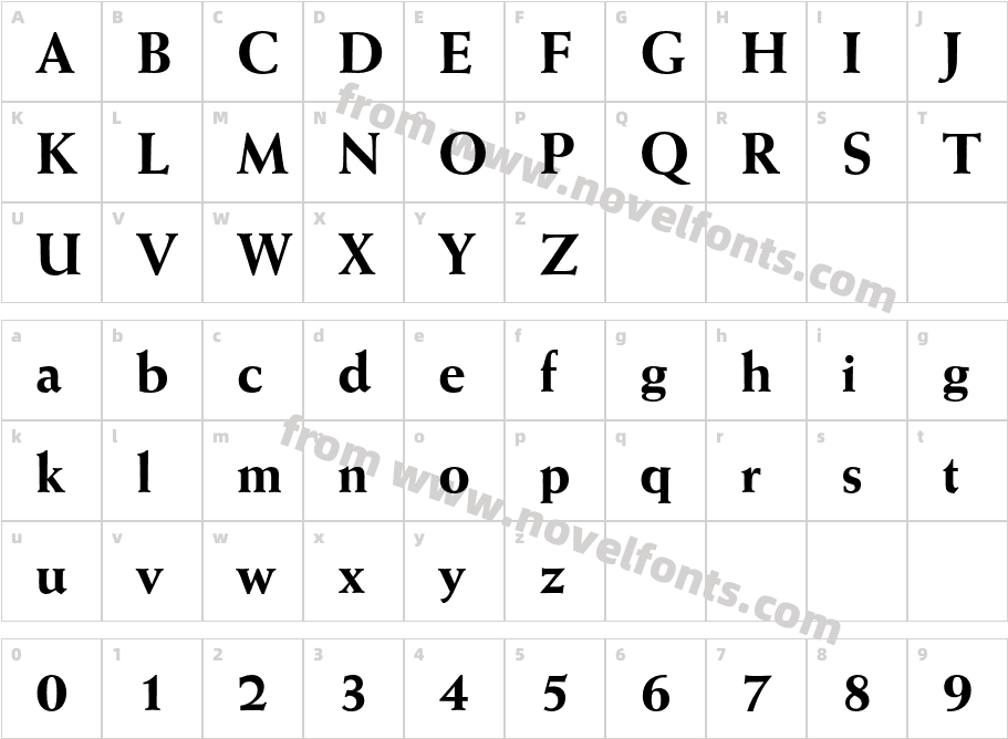 WeissBT-ExtraBoldCharacter Map