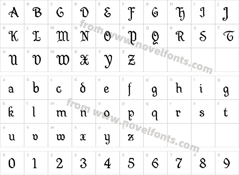 WellsleyCharacter Map