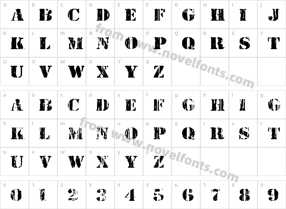 Wetworks ExpandedCharacter Map