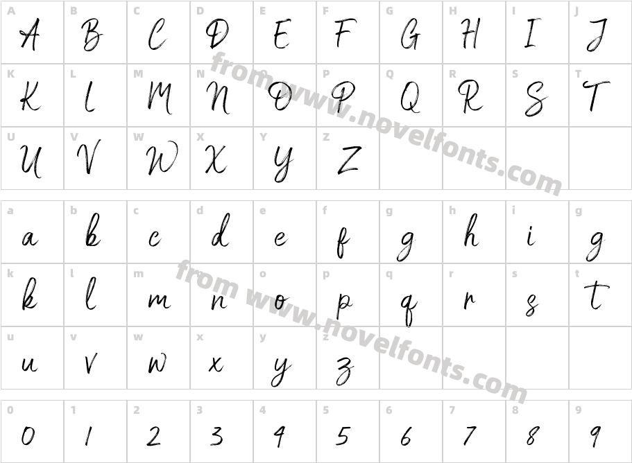 White ButtellCharacter Map